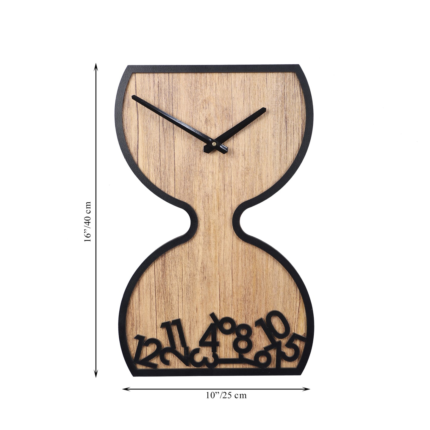 Luxurious 16-Inch Brown Timer Wall Clock